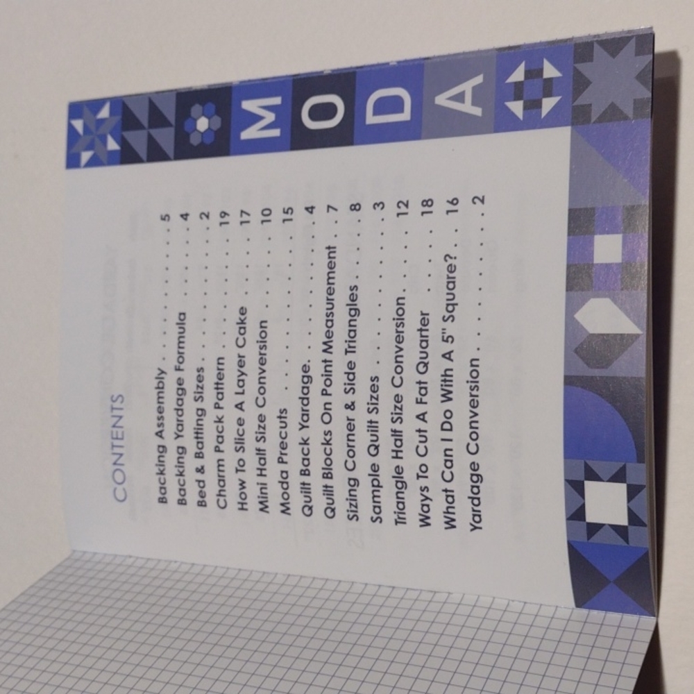 5/$15 Moda Fabrics Reference Guide Book - Picture 2 of 6